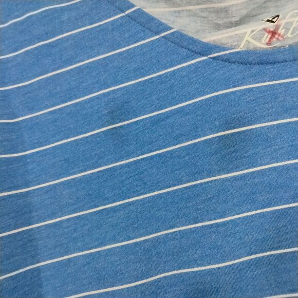 Kuhl Tank Dress Womens Size L Blue White Striped Tie Waist Scoop Neck - Picture 3 of 11